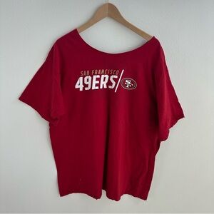 San Francisco 49ers Destroyed Off the Shoulder Tee
